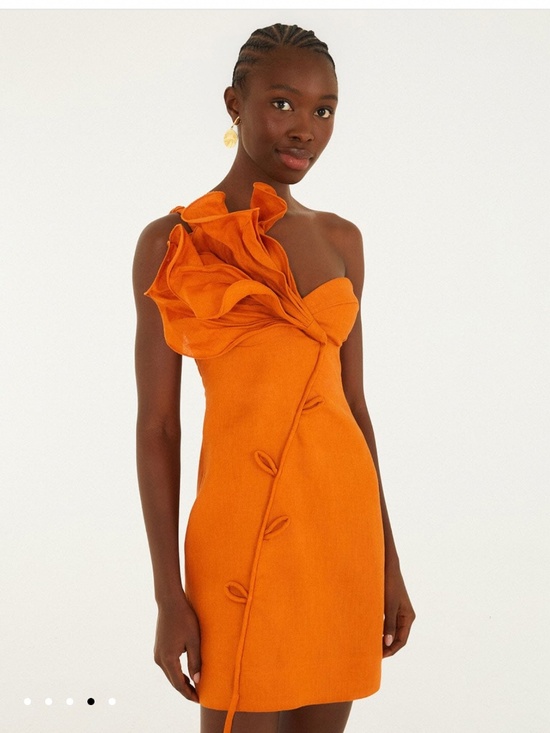 FARM Rio Dresses & Skirts - FARM RIO Orange Flower Mini Dress